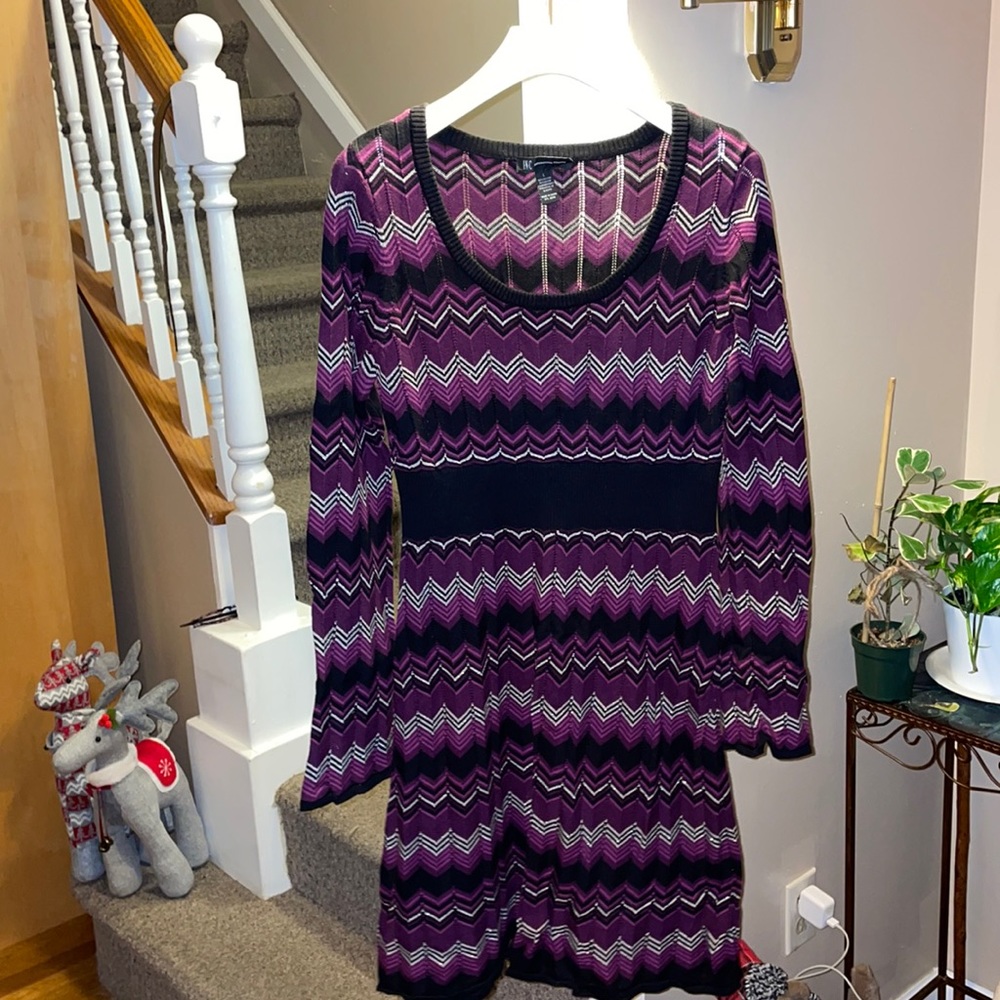 Nice sweater dress or you can wear it as a top with leggings.